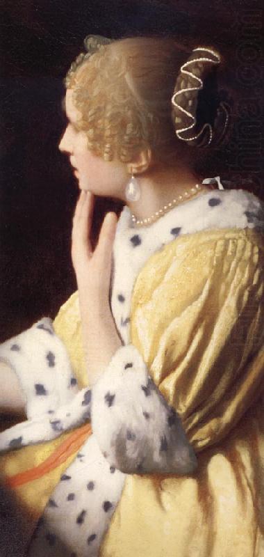 Details of Mistress and maid, Johannes Vermeer